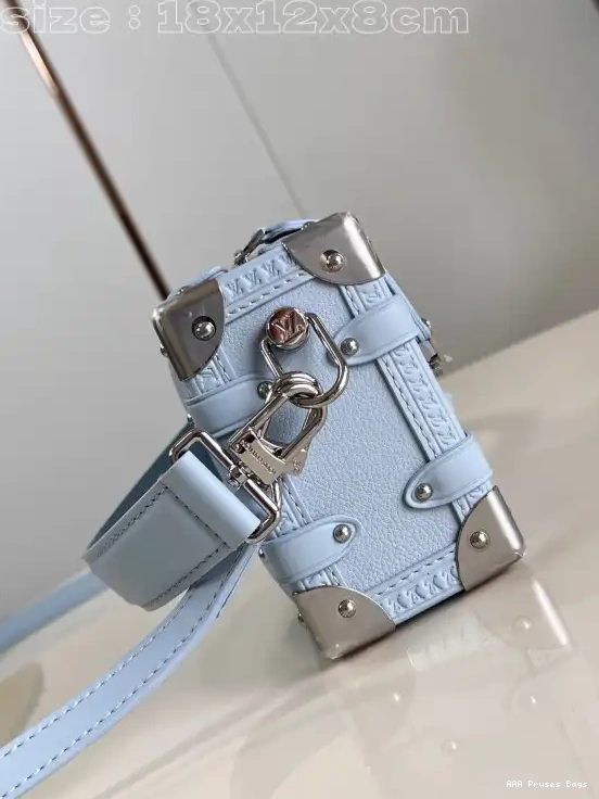 AAA Pruses Bags LOUIS Trunk PM-18*12.5*8CM VUITTON Side 0629